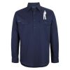 Mens Close Front Long Sleeve 150G Work Shirt Thumbnail