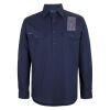 Mens Close Front Long Sleeve 150G Work Shirt Thumbnail