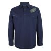 Mens Close Front Long Sleeve 150G Work Shirt Thumbnail