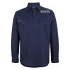 Mens Close Front Long Sleeve 150G Work Shirt Thumbnail