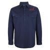 Mens Close Front Long Sleeve 150G Work Shirt Thumbnail