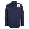 Mens Close Front Long Sleeve 150G Work Shirt Thumbnail
