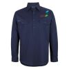 Mens Close Front Long Sleeve 150G Work Shirt Thumbnail