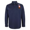 Mens Close Front Long Sleeve 150G Work Shirt Thumbnail