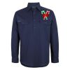 Mens Close Front Long Sleeve 150G Work Shirt Thumbnail