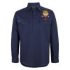 Mens Close Front Long Sleeve 150G Work Shirt Thumbnail