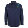 Mens Close Front Long Sleeve 150G Work Shirt Thumbnail