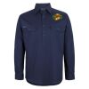 Mens Close Front Long Sleeve 150G Work Shirt Thumbnail
