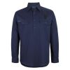 Mens Close Front Long Sleeve 150G Work Shirt Thumbnail