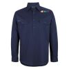 Mens Close Front Long Sleeve 150G Work Shirt Thumbnail