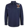 Mens Close Front Long Sleeve 150G Work Shirt Thumbnail