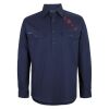 Mens Close Front Long Sleeve 150G Work Shirt Thumbnail