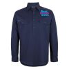 Mens Close Front Long Sleeve 150G Work Shirt Thumbnail