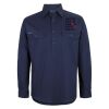Mens Close Front Long Sleeve 150G Work Shirt Thumbnail