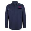 Mens Close Front Long Sleeve 150G Work Shirt Thumbnail