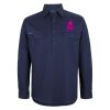 Mens Close Front Long Sleeve 150G Work Shirt Thumbnail