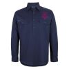 Mens Close Front Long Sleeve 150G Work Shirt Thumbnail