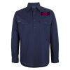Mens Close Front Long Sleeve 150G Work Shirt Thumbnail