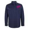 Mens Close Front Long Sleeve 150G Work Shirt Thumbnail