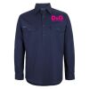 Mens Close Front Long Sleeve 150G Work Shirt Thumbnail