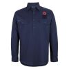 Mens Close Front Long Sleeve 150G Work Shirt Thumbnail