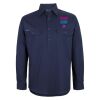 Mens Close Front Long Sleeve 150G Work Shirt Thumbnail
