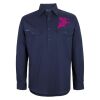 Mens Close Front Long Sleeve 150G Work Shirt Thumbnail