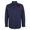 Mens Close Front Long Sleeve 150G Work Shirt Thumbnail