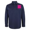 Mens Close Front Long Sleeve 150G Work Shirt Thumbnail