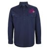 Mens Close Front Long Sleeve 150G Work Shirt Thumbnail