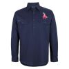 Mens Close Front Long Sleeve 150G Work Shirt Thumbnail