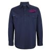 Mens Close Front Long Sleeve 150G Work Shirt Thumbnail
