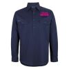 Mens Close Front Long Sleeve 150G Work Shirt Thumbnail