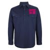 Mens Close Front Long Sleeve 150G Work Shirt Thumbnail