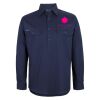 Mens Close Front Long Sleeve 150G Work Shirt Thumbnail