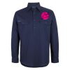 Mens Close Front Long Sleeve 150G Work Shirt Thumbnail