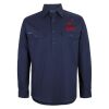Mens Close Front Long Sleeve 150G Work Shirt Thumbnail