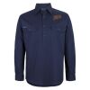 Mens Close Front Long Sleeve 150G Work Shirt Thumbnail