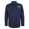 Mens Close Front Long Sleeve 150G Work Shirt Thumbnail