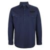Mens Close Front Long Sleeve 150G Work Shirt Thumbnail