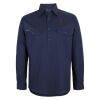 Mens Close Front Long Sleeve 150G Work Shirt Thumbnail