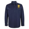 Mens Close Front Long Sleeve 150G Work Shirt Thumbnail