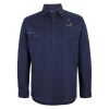 Mens Close Front Long Sleeve 150G Work Shirt Thumbnail