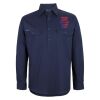 Mens Close Front Long Sleeve 150G Work Shirt Thumbnail