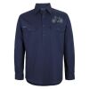 Mens Close Front Long Sleeve 150G Work Shirt Thumbnail