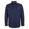 Mens Close Front Long Sleeve 150G Work Shirt Thumbnail