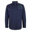 Mens Close Front Long Sleeve 150G Work Shirt Thumbnail