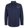 Mens Close Front Long Sleeve 150G Work Shirt Thumbnail