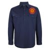 Mens Close Front Long Sleeve 150G Work Shirt Thumbnail