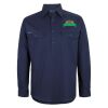 Mens Close Front Long Sleeve 150G Work Shirt Thumbnail